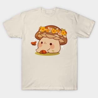 Flowercrown mushroom T-Shirt